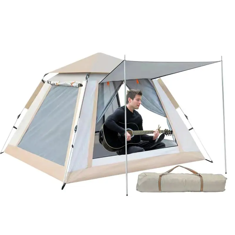 

Automatic Instant Beach Tent 4-6 People Outdoor Breathable Sun Shelter With Carry Bag Waterproof Camping Tent For Quick Opening