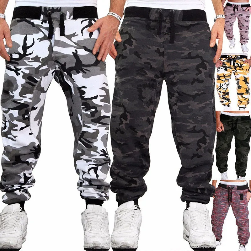 

ZOGAA Fashion Mens Camouflage Trousers Jogging Running Sports Pants Male Casual Loose Harem Pants