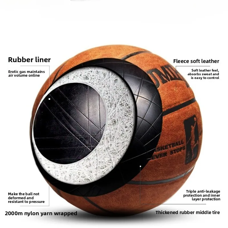 Basquete oficial tamanho 7 – Bola certificada de competição padrão para treinamento e jogos masculinos e femininos