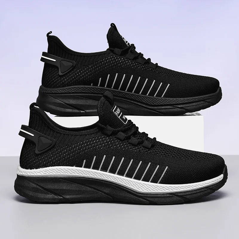 Men Casual Sports Shoes Breathable Lightweight Sneakers Anti-slip Mesh Outdoor Running Walking Tenis Athletic Jogging Shoes