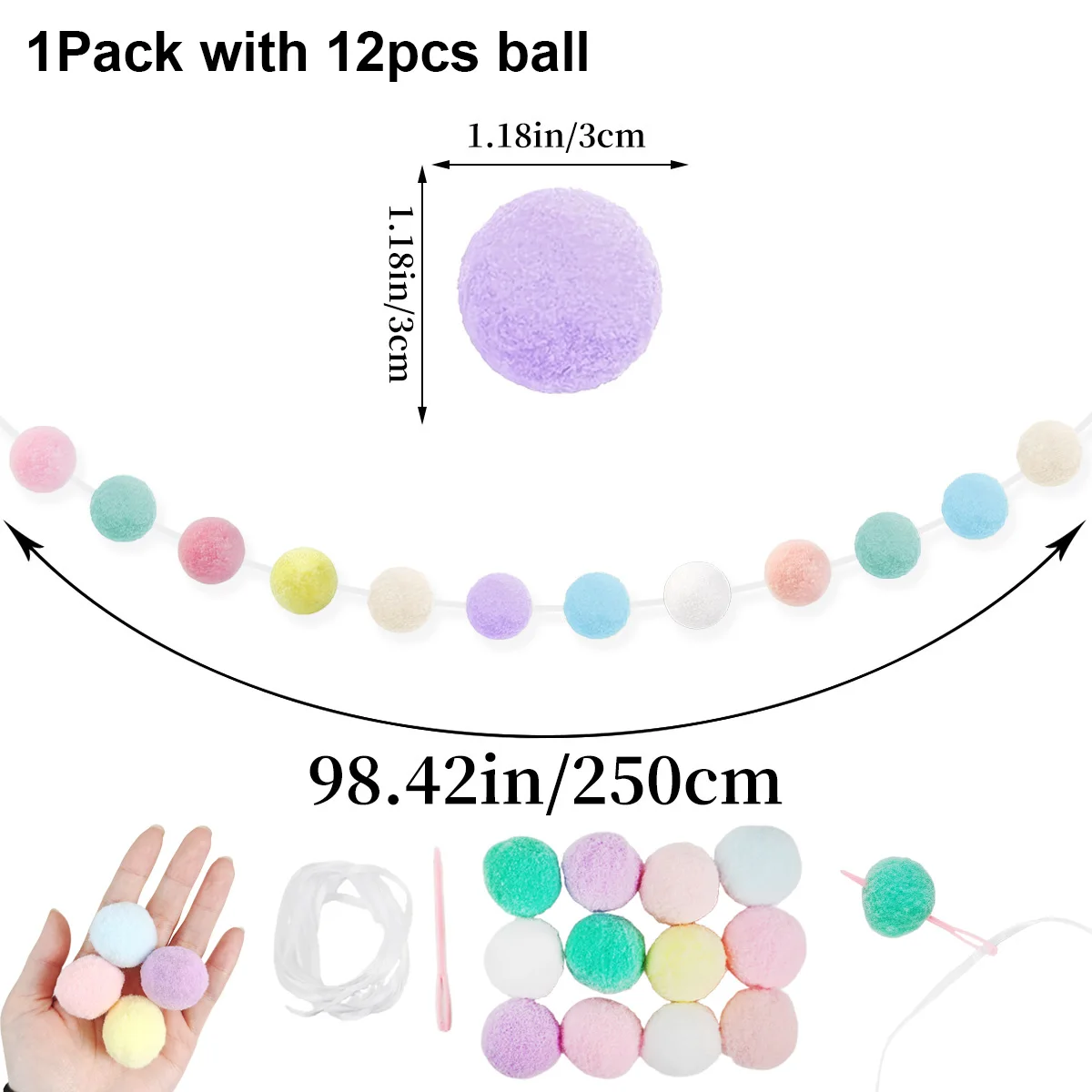 Thumbnail 2 - #8 Cheapest Decorative Pom-Poms Deals You Can Get