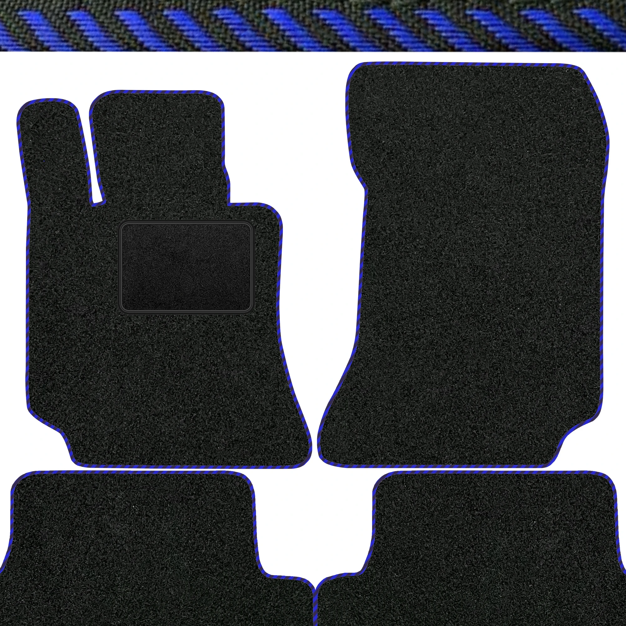 Set velours matten passend voor Mercedes C-klasse W202 1993-2001 - Trim Blauw