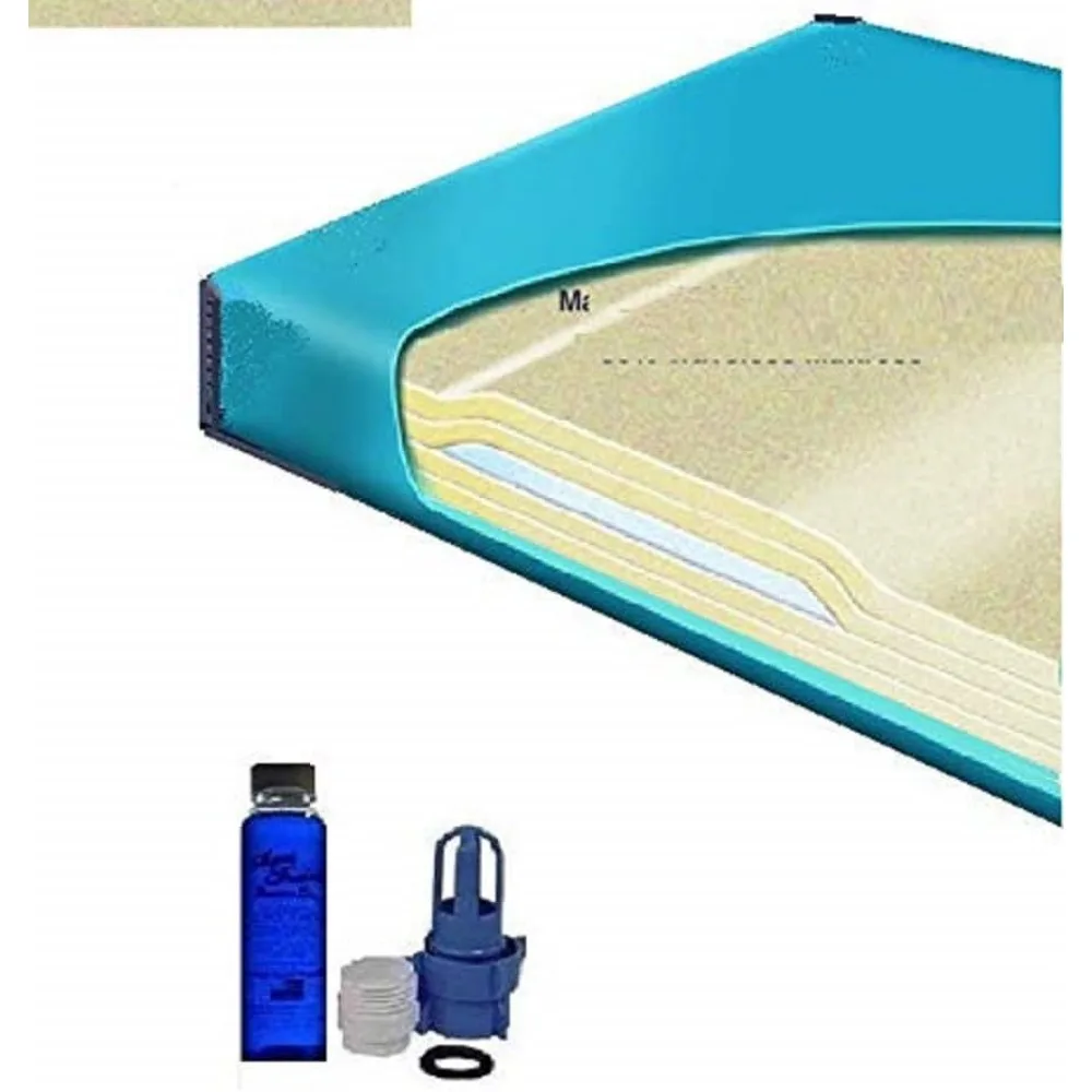 

California King 90% Waveless Waterbed Mattress with Lumbar Support