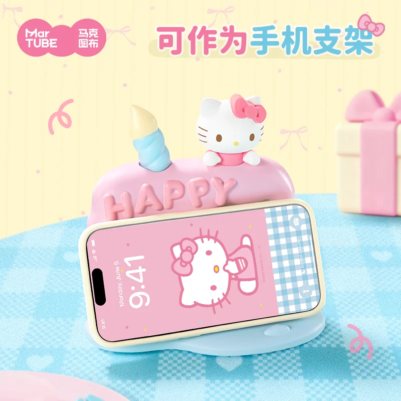 

Sanrio Hellokitty Cake Calendar Trend Toy Figure Desktop Ornaments Decorated Girls' Christmas Birthday Gifts