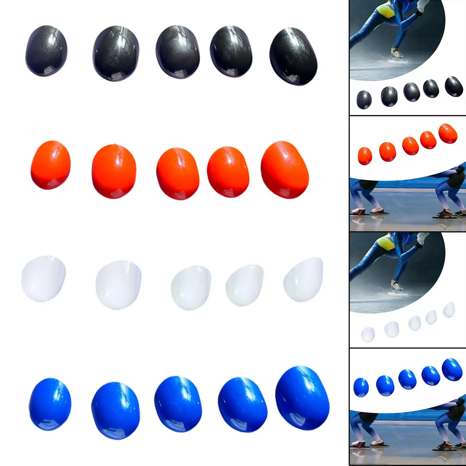 5x Ice Skating Finger Caps Portable Supplies for Gifts Figure Skating Indoor
