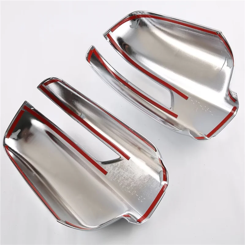 

1Pair Car Rearview Mirror Cover Trim For Dodge Ram 1500 TRX T-Rex 2023 Side Wing Rear Mirror Caps Parts Silver Plating