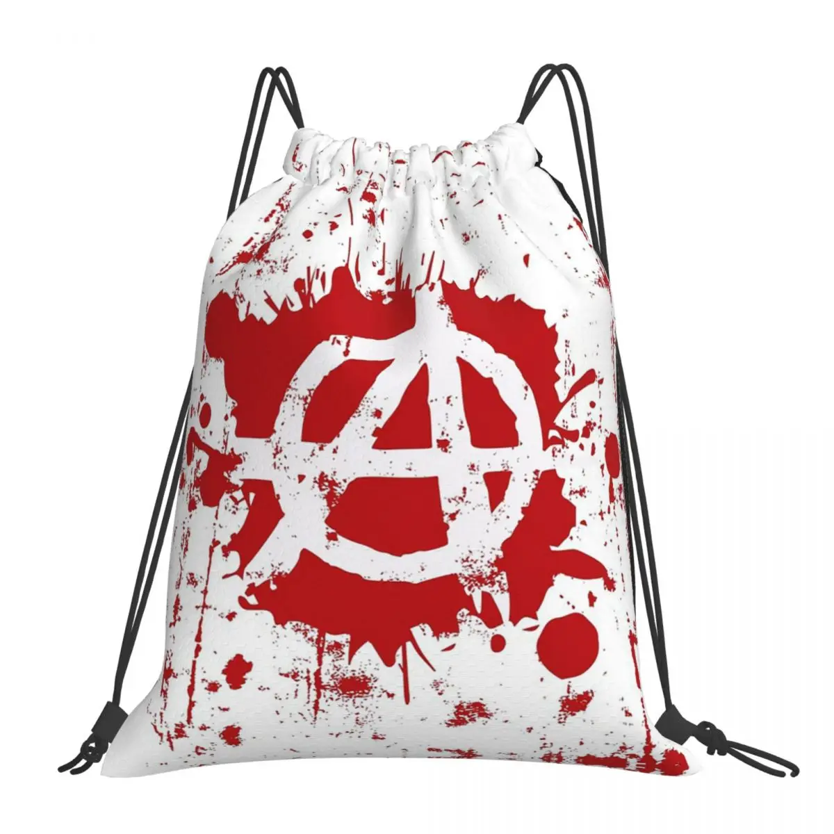 Anarchy Backpacks Multi-function Portable Drawstring Bags Drawstring Bundle Pocket Sports Bag Book Bags For Travel Students