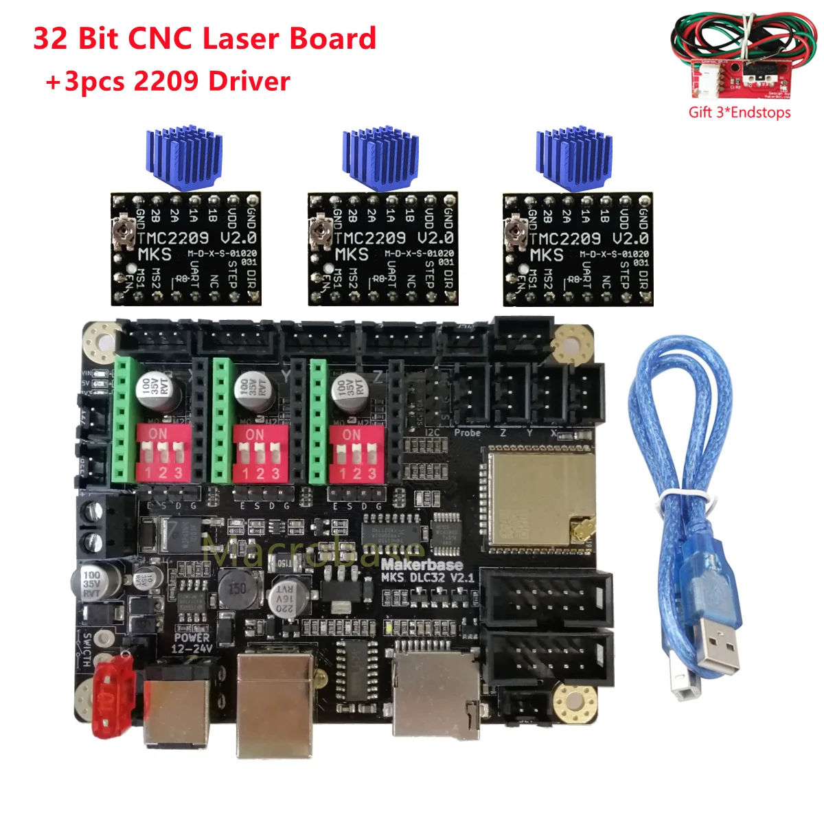 GRBL schild laser controle kaart MKS DLC32 V2.1 TS35 lcd CNC upgrade controller voor mini printer graveren markering machine