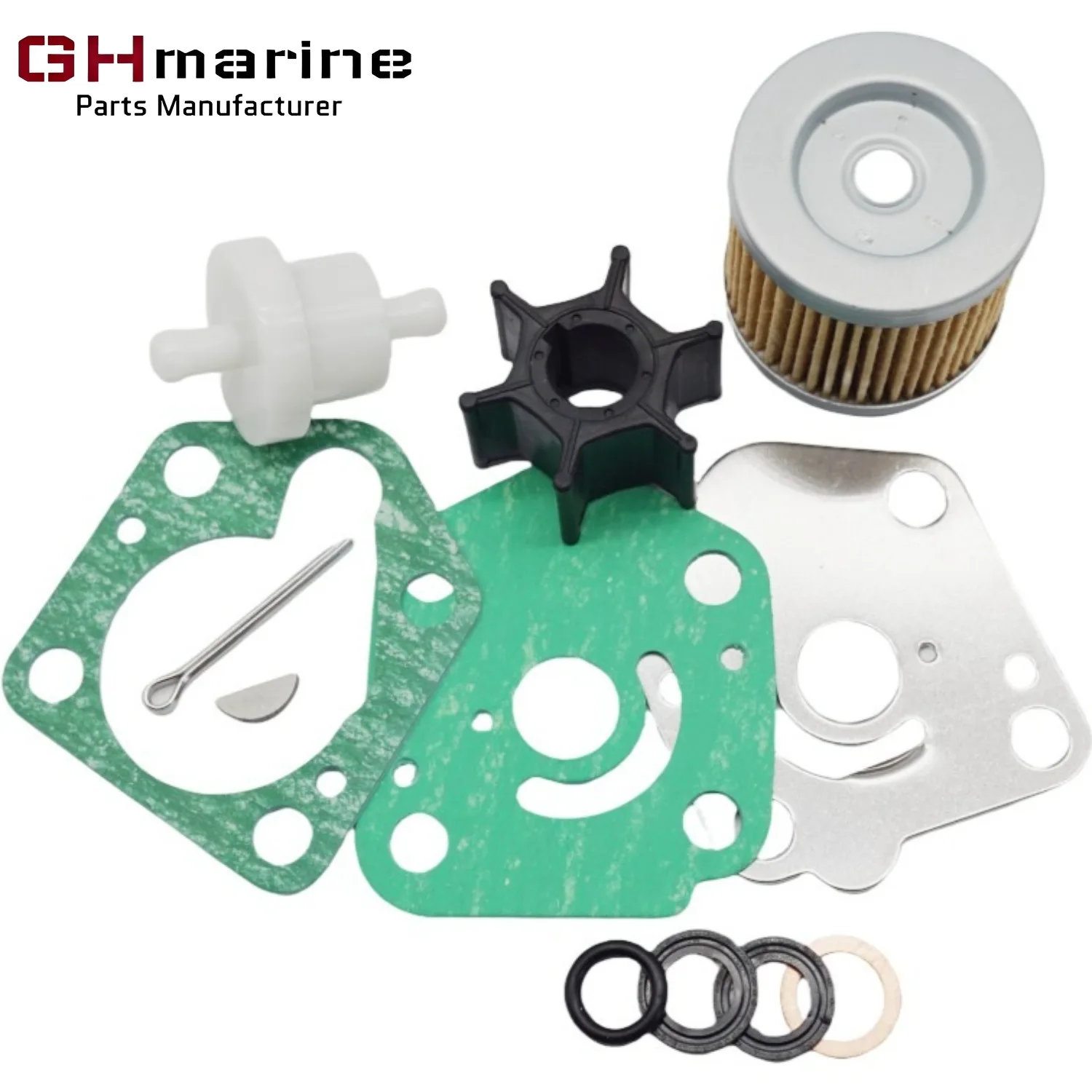 

17400-94810 Marine Outboard Maintenance Repair Kit for Suzuki 4 Str 9.9 15 HP DF9.9 DF15 Engines 17400-94J00 Filter 16510-45H10