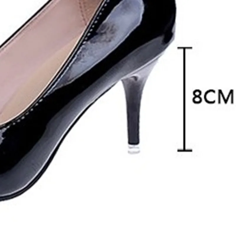 Lady Cross Dresser Wide Fits Shoes for 29cm Foot Plus Size 33-48 Shiny Leather Pumps Pointy Toe Party Nigh Club Sexy High Heeled