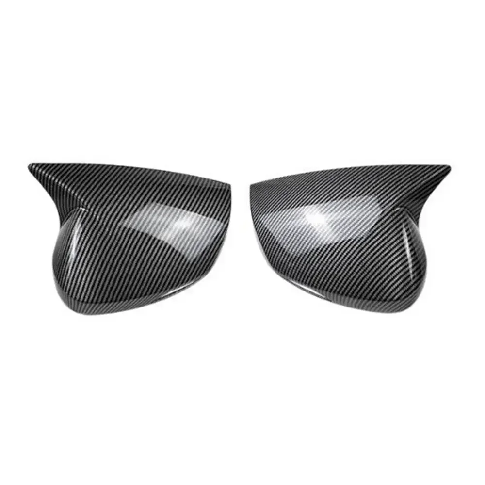 For Kia Sportage 2022 2023 2024 Car Rearview Side Mirror Cover Wing Cap Exterior Door Housing Shell Trim ABS Carbon/ Black