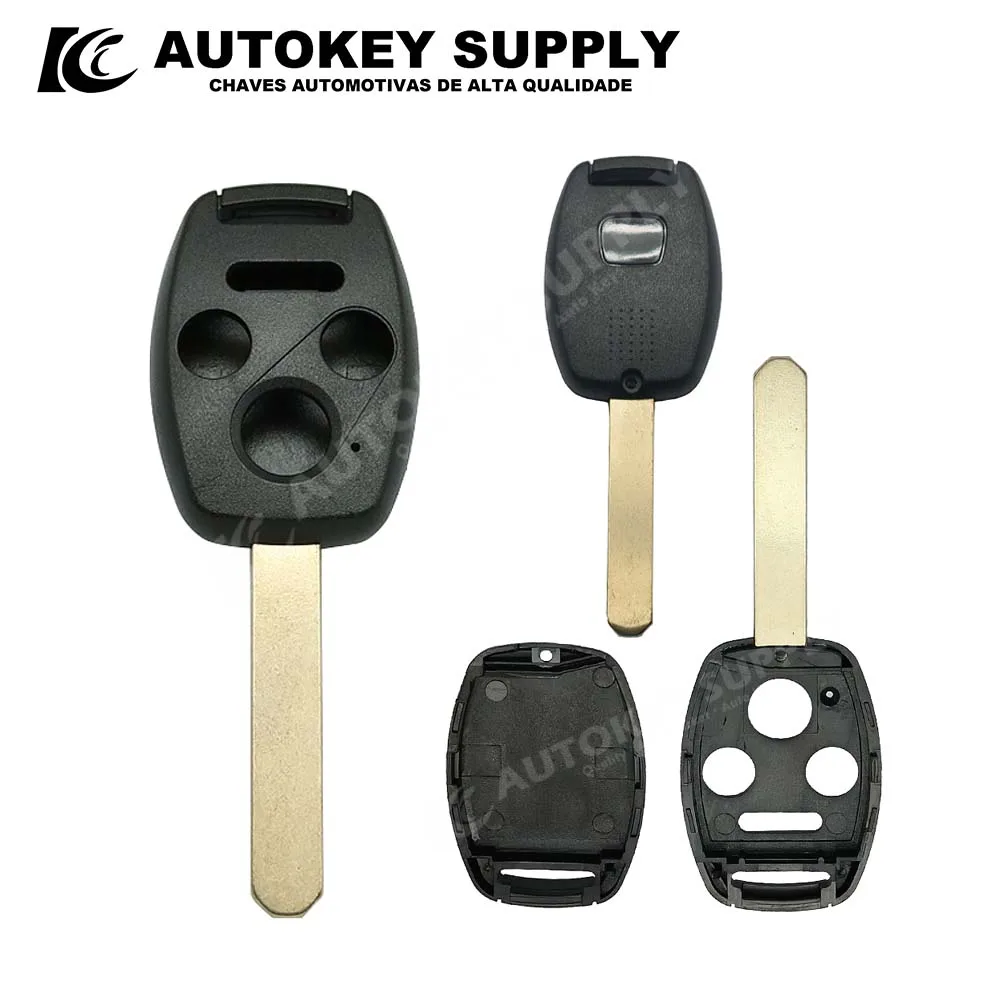Autokeysupply AKHDS259 2/3/4 Buttons Remote Key Shell With sticker Without Chip Position For Honda