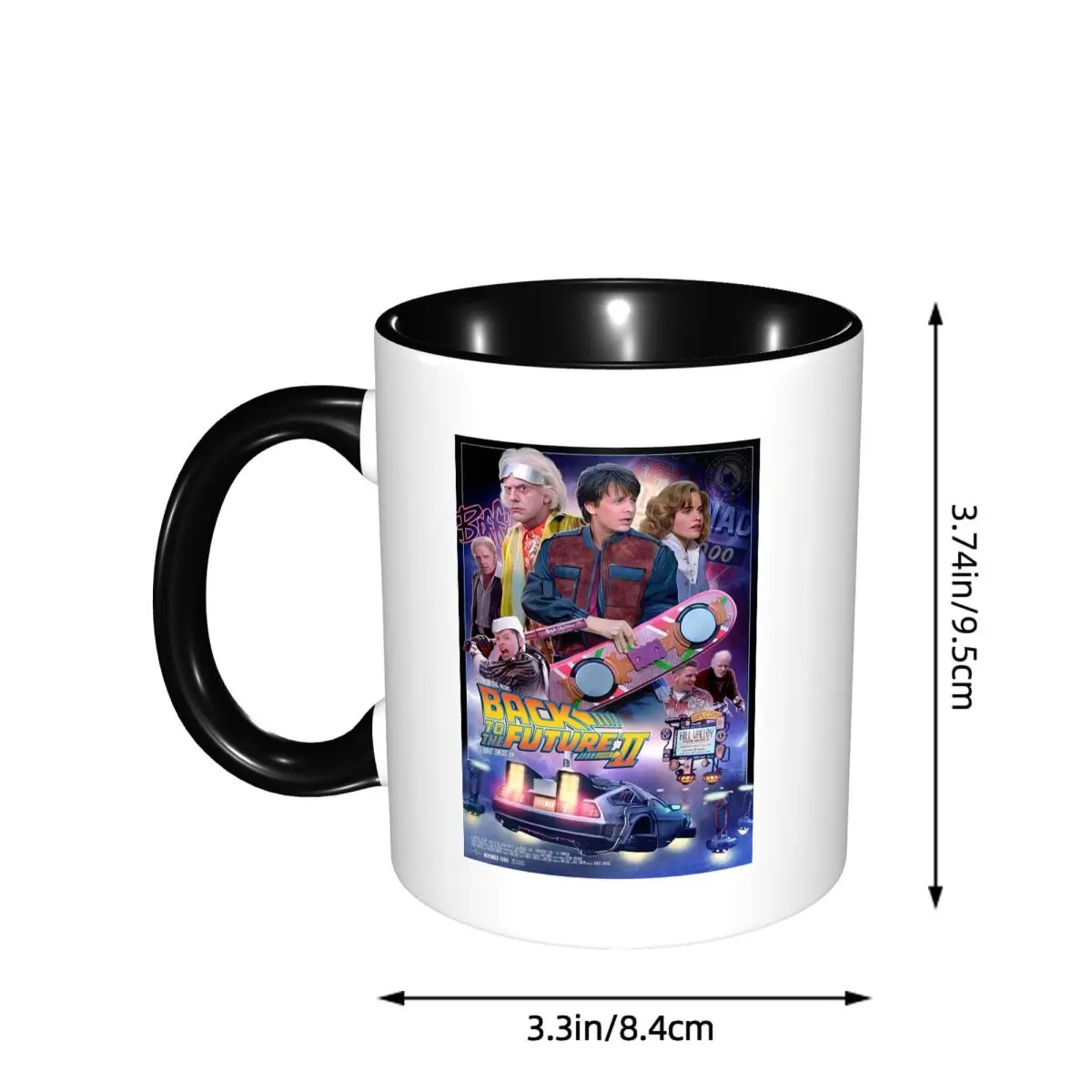 Back To The Future Mug Funny Ceramic Coffee Cups Tea Mugs Milk Cup Drinkware Gifts for Friends