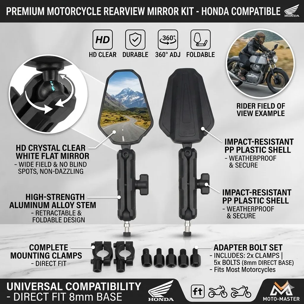 

Зеркала заднего вида для ADV/ATV, складные, с широким углом обзора, прочные, для Americ 1250, Pan1250, PanAmeric1250