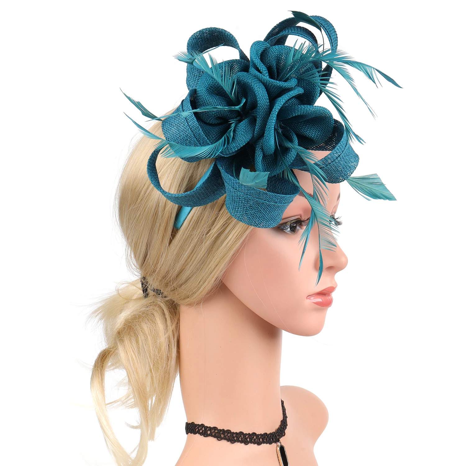Elegant Women Flower Fascinators Kentucky Headband Derby Hat 