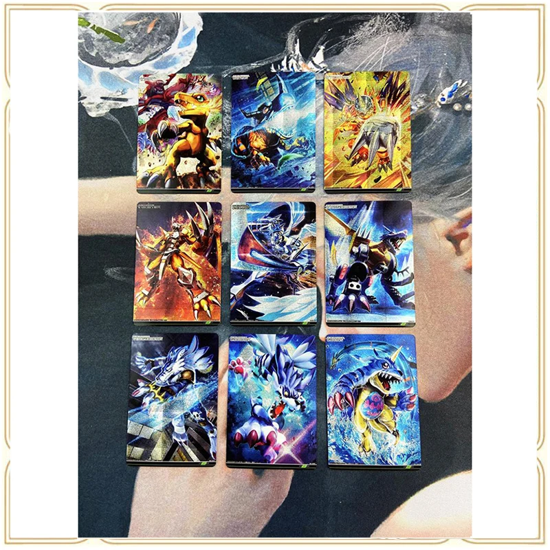 Anime Digimon Adventure Acg Color Flash Card Angewomon Greymon Gururumon Collection Game Toy Card Christmas Birthday Present