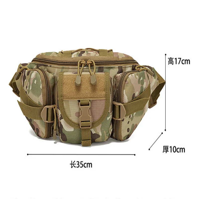ISURE MARINE Outdoor Sports Waterproof Waist Bag Fishing Multi functional Chest Bag Men Women Camouflage Trendy Sports Bag