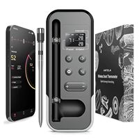 Wireless Meat Thermometer with LCD Display, 240m Bluetooth BGrill Thermometer, App Control，Smart BBQ Thermometer，Kitchen Ovens