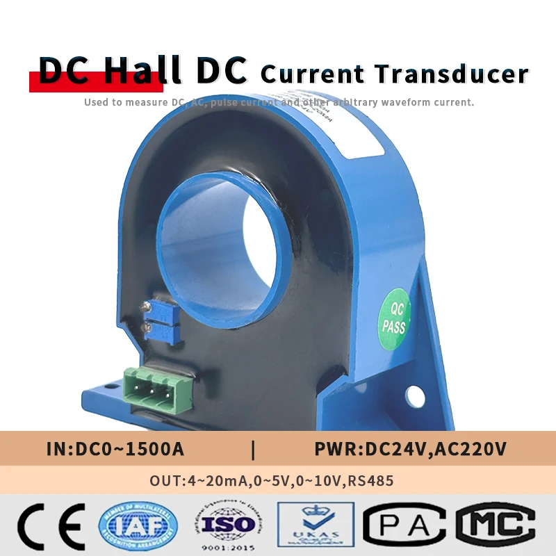 Factory Price Hall Effect Current Sensor DC CT 800A 2-wire Closed Loop Split Core 4-20ma DC Current Transducer