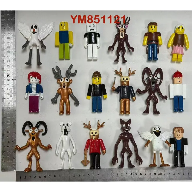 5/10 قطعة 99 ليال في الغابة تمثال اللعب 99 ليال في الغابة أرقام المنقولة البلاستيكية نموذج حلية الاطفال هدايا عيد الميلاد #4