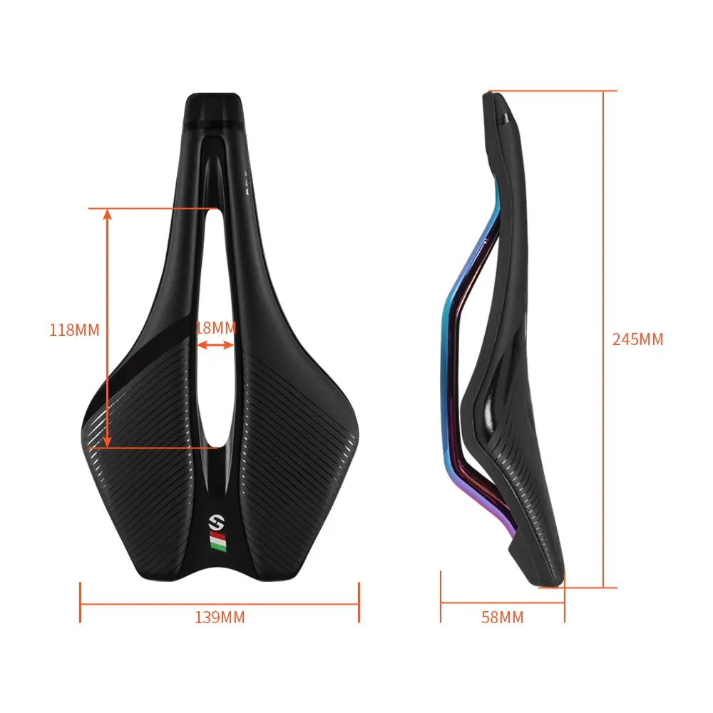 TOSEEK Mtb Bicycle Saddle Bike Seat 7mm Round Rail EVA Material Mountain Bike Bicycle Products Accessories For MTB Racing