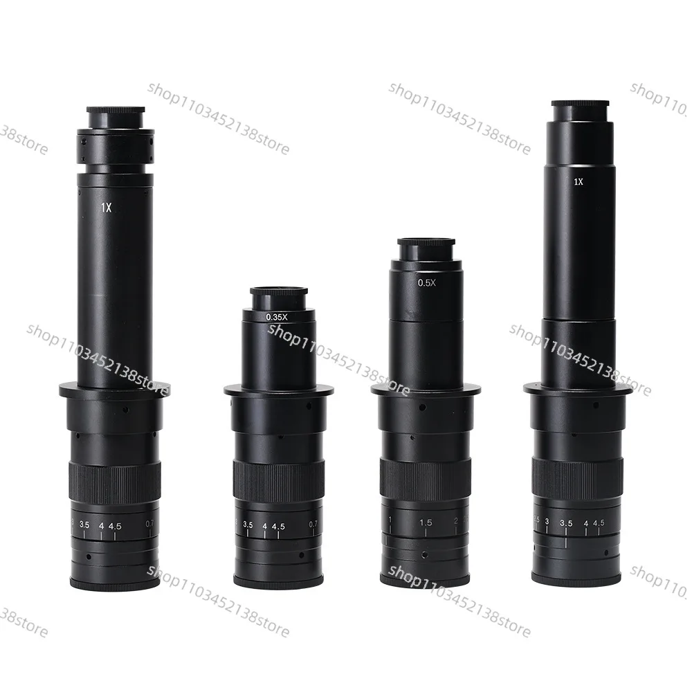 

120X 180 300x Optical Lens Monocular Industrial Microscope Digital CCD Camera Lens C CS