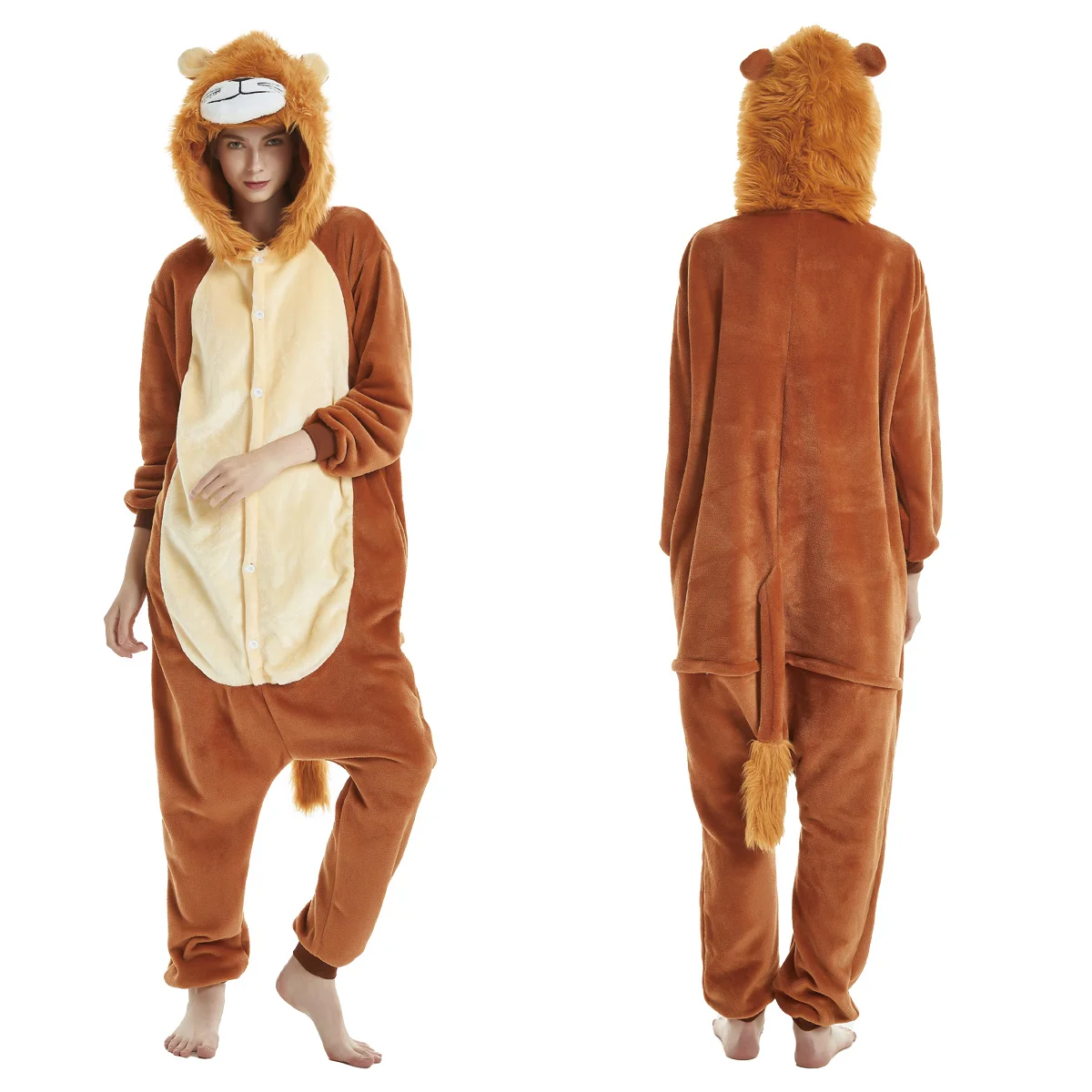 Dessin animé Animal Onesie Pyjamas Stich Cosplay Costumes Kigurumi Licorne Lion Flanelle Unisexe Vêtements De Nuit Chemise De Nuit pour Adultes Enfants