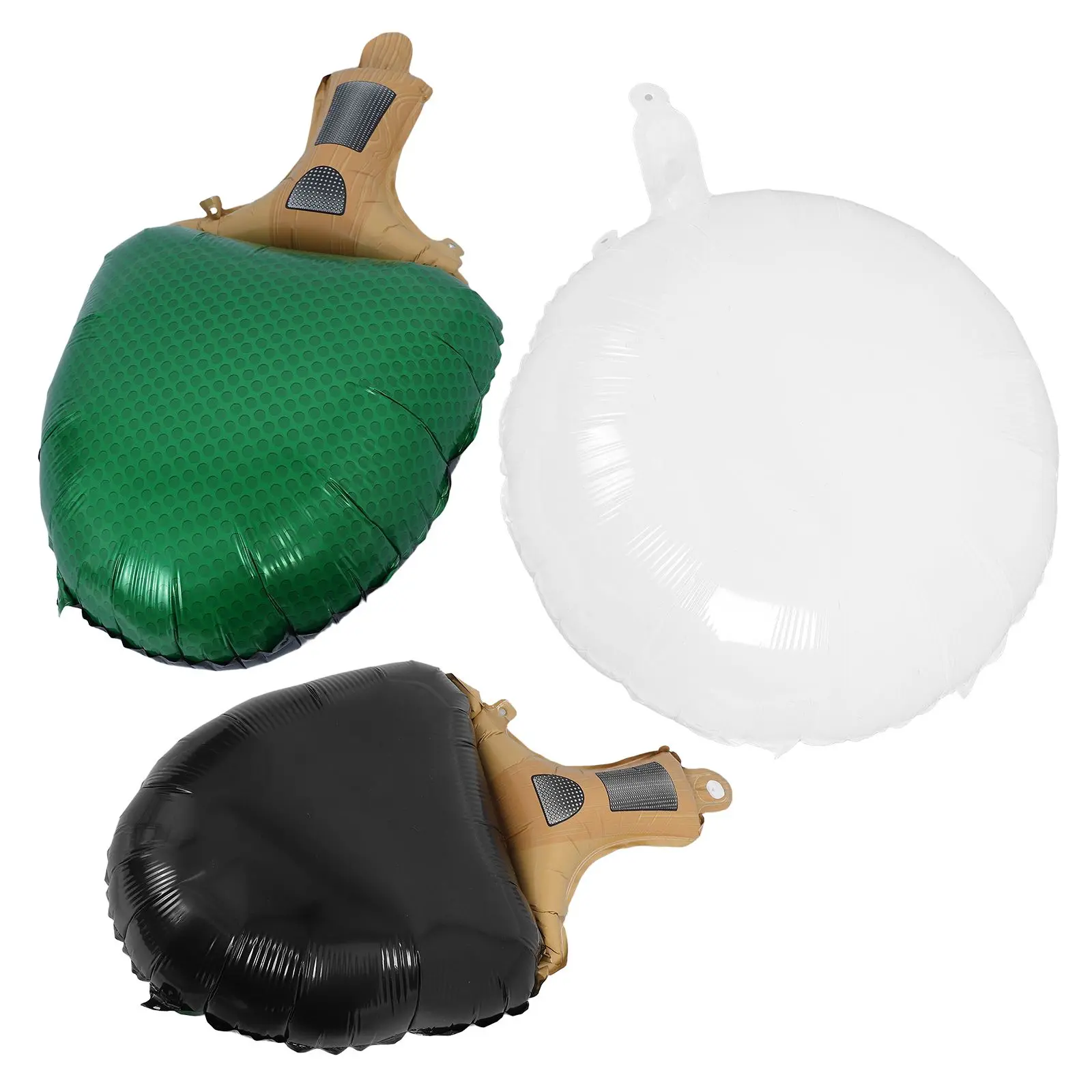 

3pcs Table Tennis Racket Balloons Sports Balls Aluminum Film Inflatable Decorations Party Favors Birthday Supplies