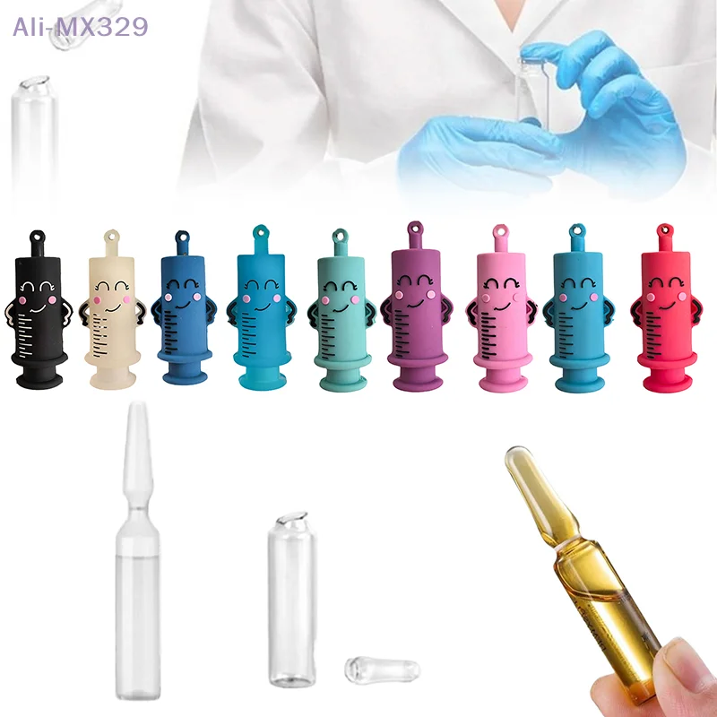 

{MX} Cute Cartoon Shape Medical Ampoule Bottle Opener Keychain Nurse Doctor Special Rubber Syringe Cutter Bottle Opener Gift