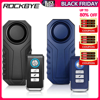 Rockbye Bicycle Alarm Bell 113dB Electric Bike Horn Motorbike Security Anti Theft Wireless Remote Control Vibration Detector New