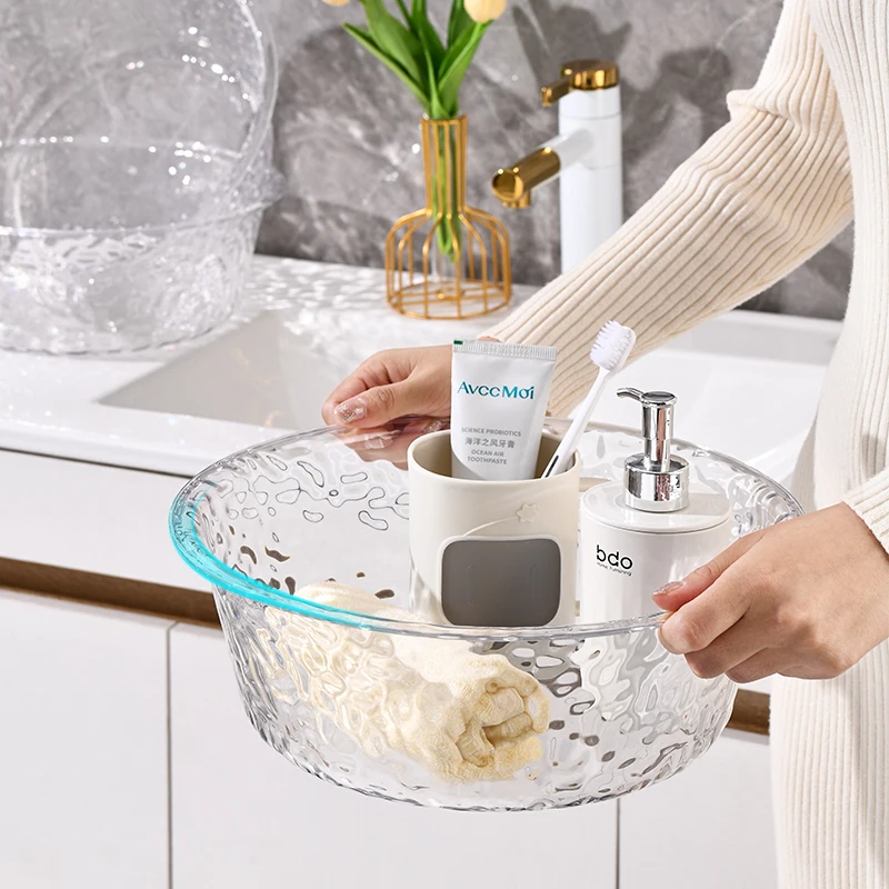 

Thiened Plastic Face Waing Basin Iceberg Pattern Dormi Special Use Durable Hair Waing Laundry Basin Home Use Basin