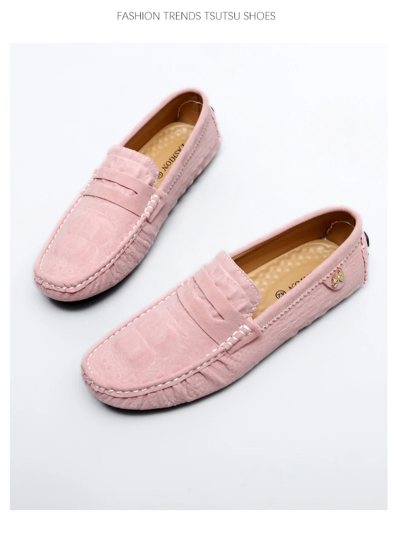 2025 Neues Modell Handgefertigte Loafer für Herren, Leichter Luxus Krokodilmuster Trendige Vielseitige Slip-On Freizeitschuhe, Unisex Fahr- und Modeschuhe – Detail 26
