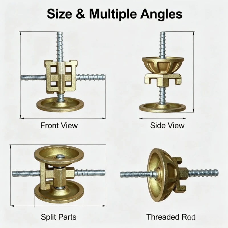 M16 Galvanized Locking Screw Nut Bowl Set Quick Install Reusable Fixing Accessories For Water Drill Base