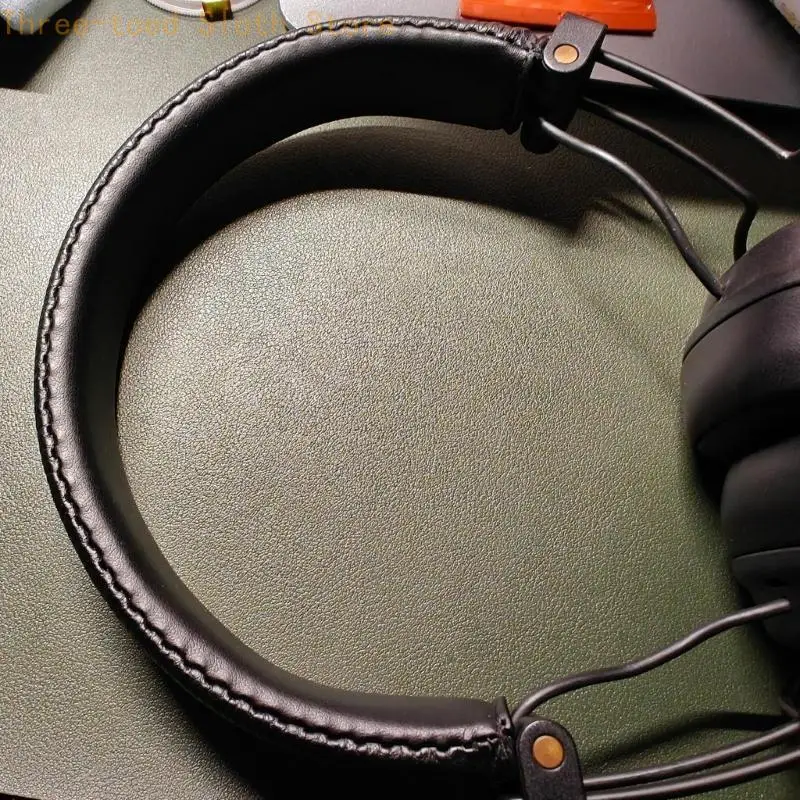 Leder-Stirnbänder, Kopfbalken, oberes Stirnband-Kissen, Reparaturteil für 3 4 Headsets, Teil E74A – Detail 3