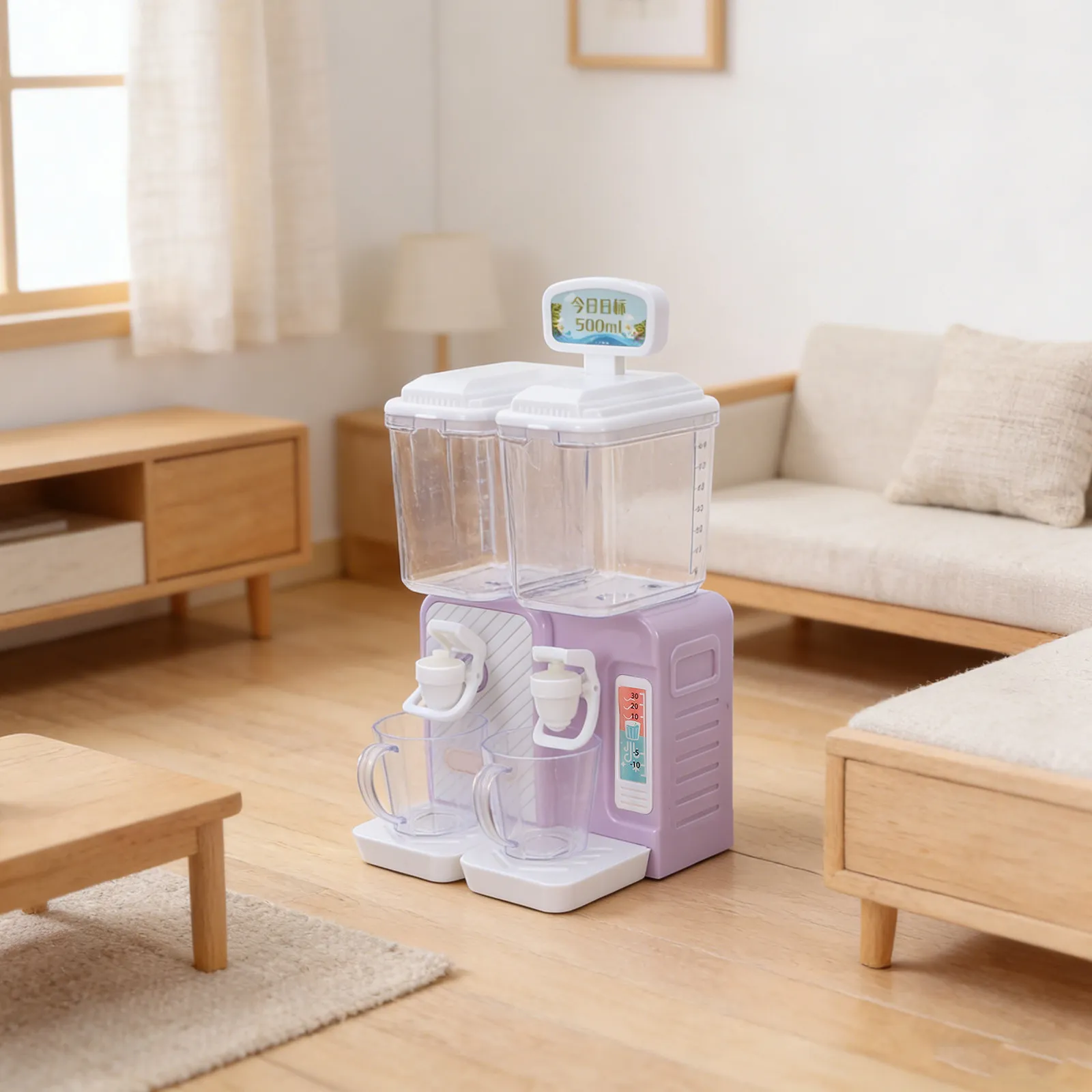 1Set Miniature Water Dispenser Kids Realistic Simulation Role Play Mini Tabletop Water Cooler Dollhouse Accessories Decoration