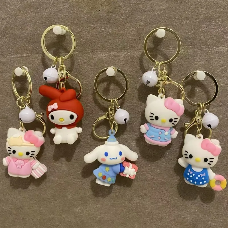 

Hello Kitty Cinnamoroll Anime Kawaii Sanrio Lovely Doll Pendant Decoration Cute Cartoon Ins Fashion Schoolbag Toys for Kids