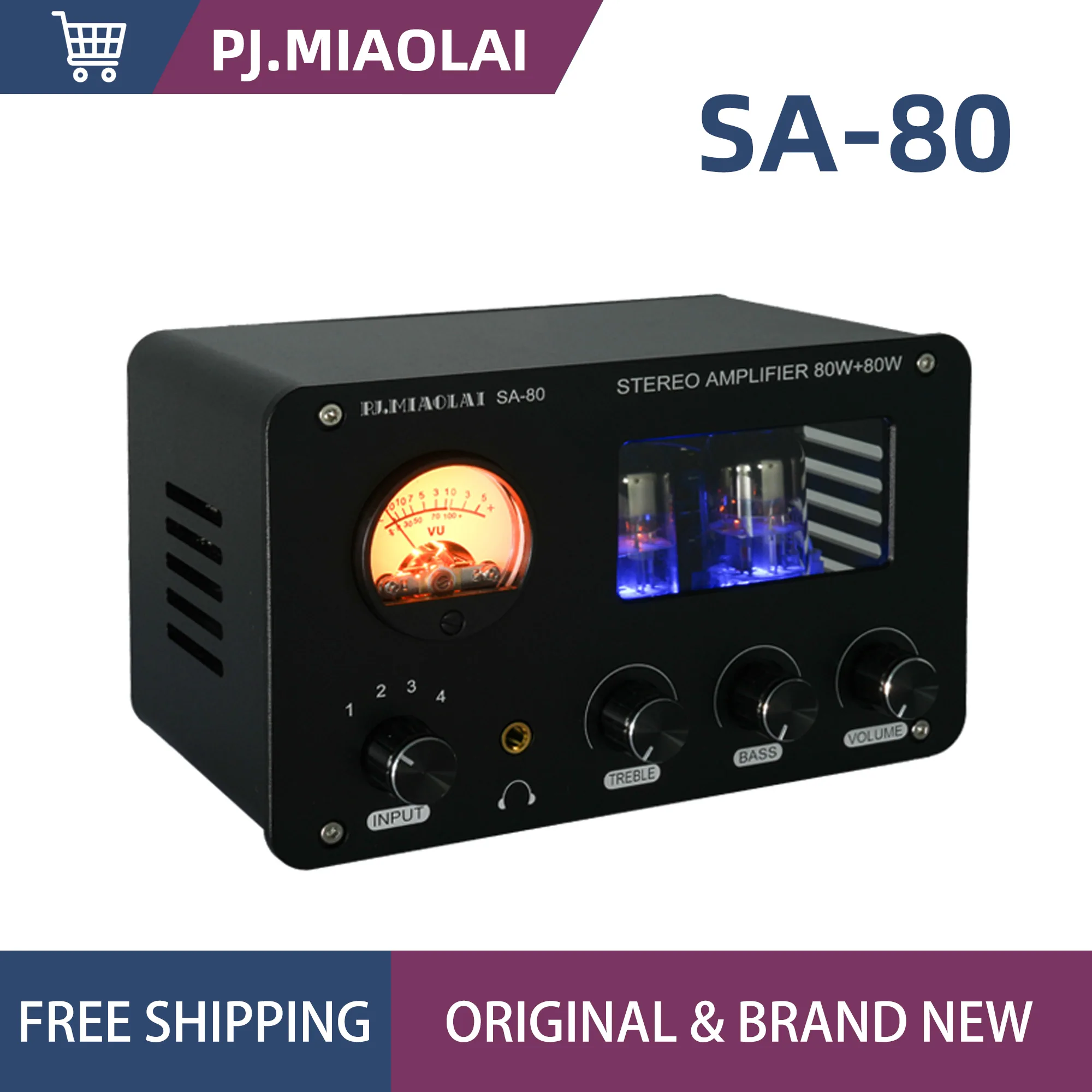 ПЖ. MIAOLAI SA-80 MA12070 80 Вт ламповый усилитель мощности высокой мощности 4-линейный вход HIFI 6H3N ламповый усилитель мощности усилитель гарнитуры SA80 ПЖ. MIAOLAI SA-80 MA12070 80 Вт ламповый усилитель мощности высокой мощности 4-линейный вход HIFI 6H3N ламповый усилитель мощности усилитель гарнитуры SA80