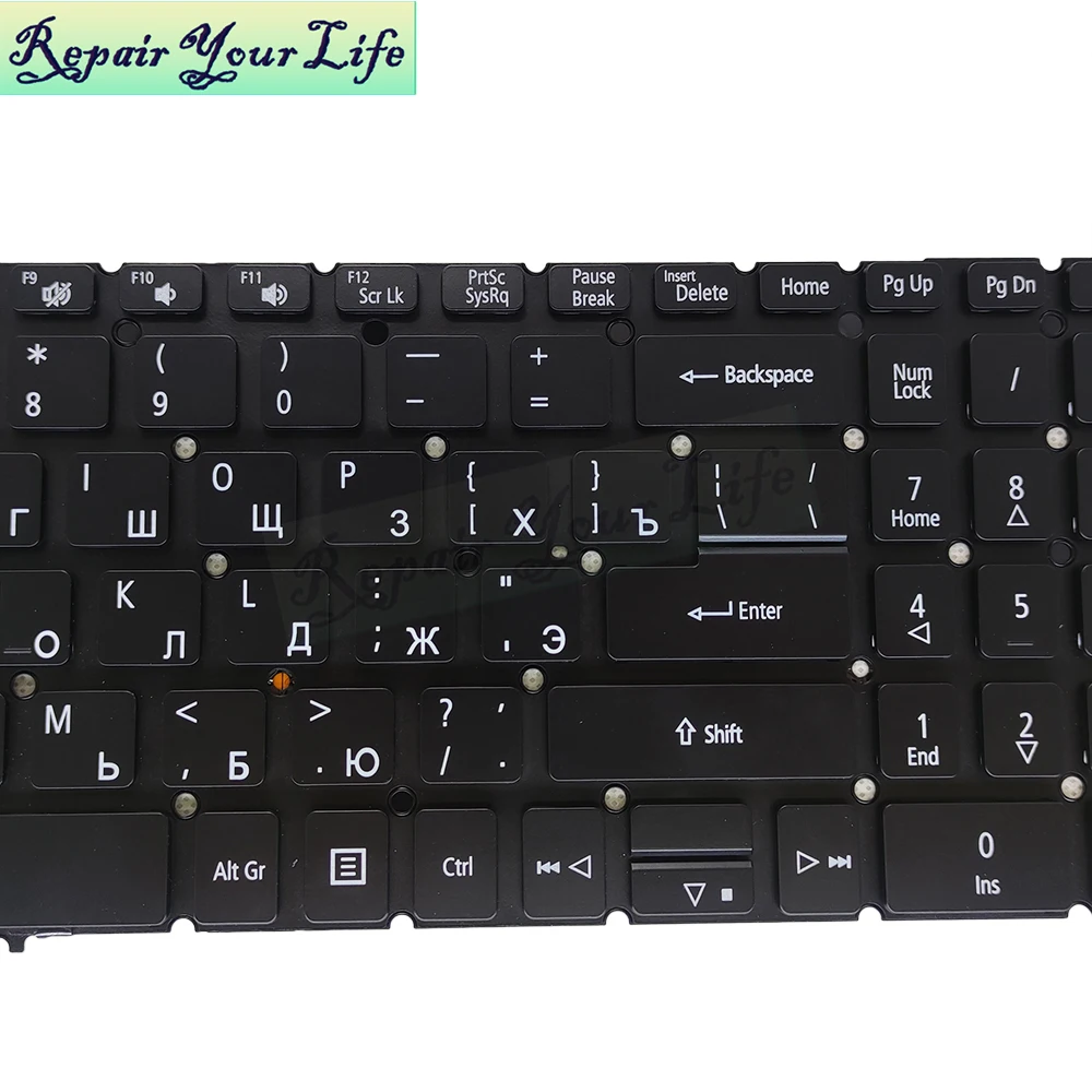 Imagem -04 - Teclado Retroiluminado para Acer Eua Russo Inglês N17c2 N19c5 A31751 A317-51g A317-51k A317-52 A71574g A715-75 A715-75g Sy5 _ A72b