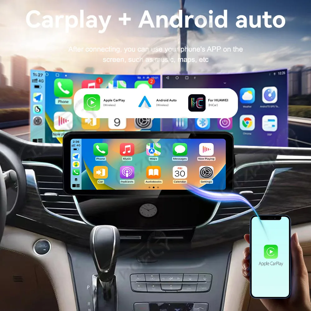 

12,3 дюйма для Buick GL8 2017-2019 Автомобильный радиоприемник Android13 HD экран 8 + 256G Автомобильный мультимедийный стереоплеер GPS-навигация Авто головное устройство