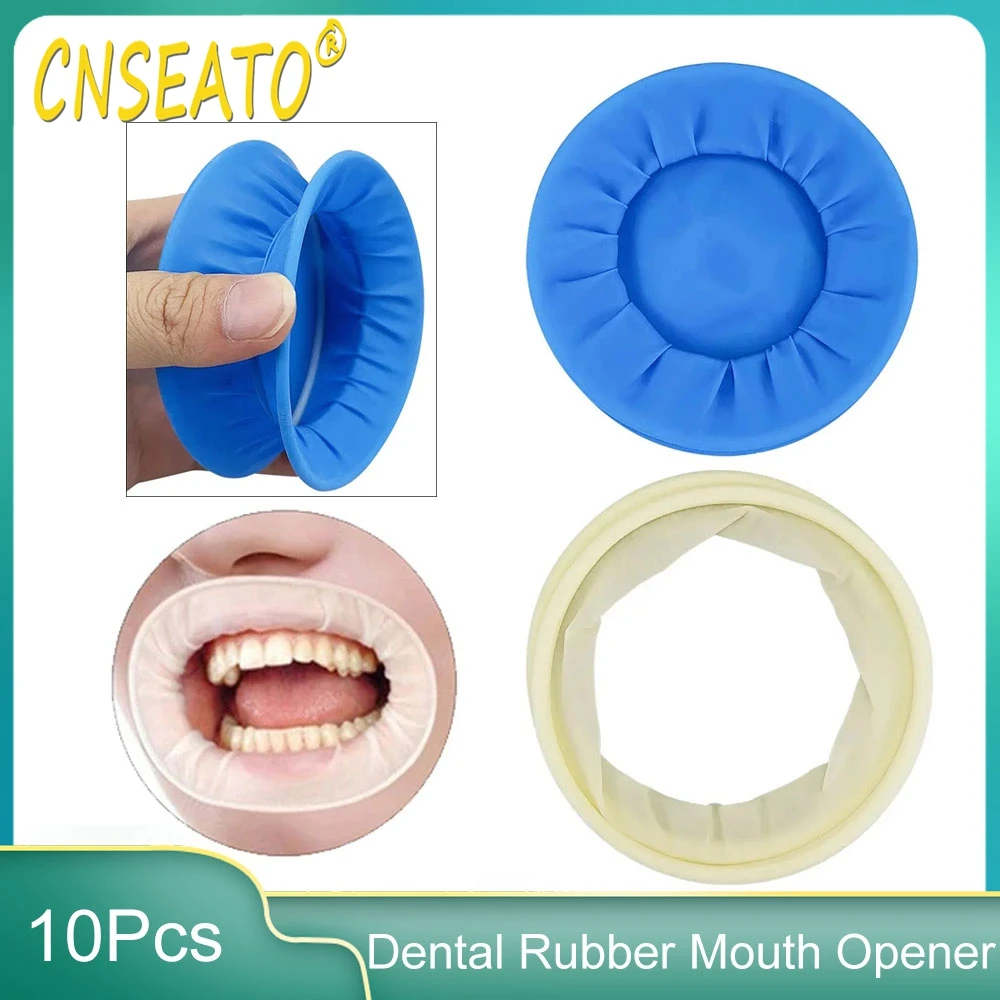 

10Pcs Dental Mouth Opener O Shape Oral Cheek Expander Retractor Rubber Dam Rubber Barrier Tooth Whitening Dentistry Materials