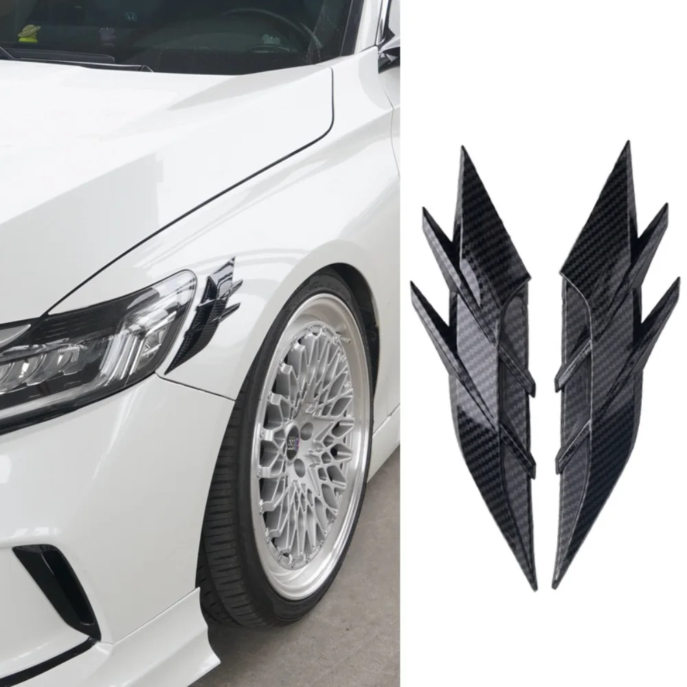 

2 шт. универсальные наклейки-накладки на фары автомобиля, самоклеящиеся полосы-декор для кузова автомобиля