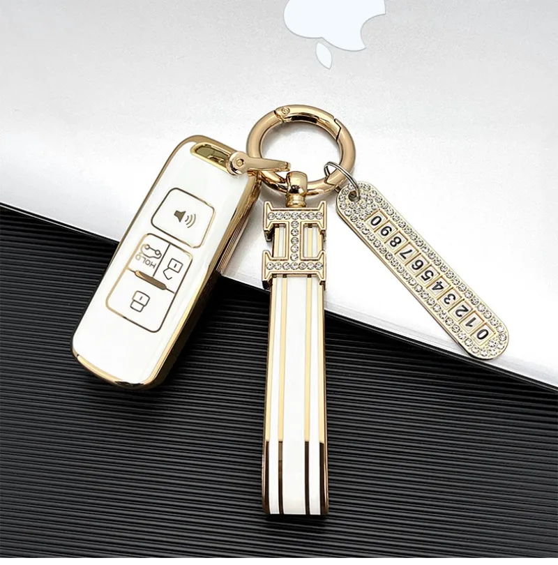 

TPU Key Fob Cover Case for Proton Cars, Flexible Remote Key Protector Shell with Keychain