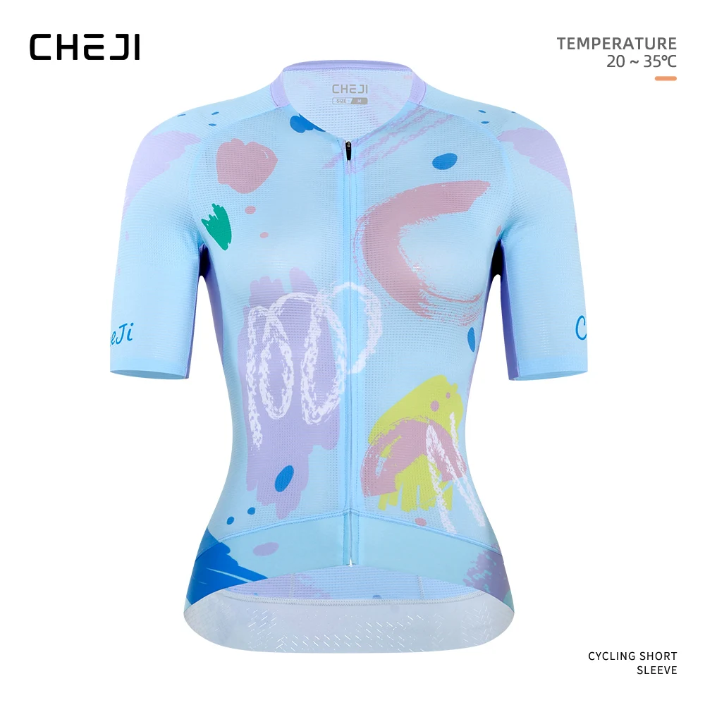 

Cheji Women's Cycling Jersey Bike Riding Short Sleeve