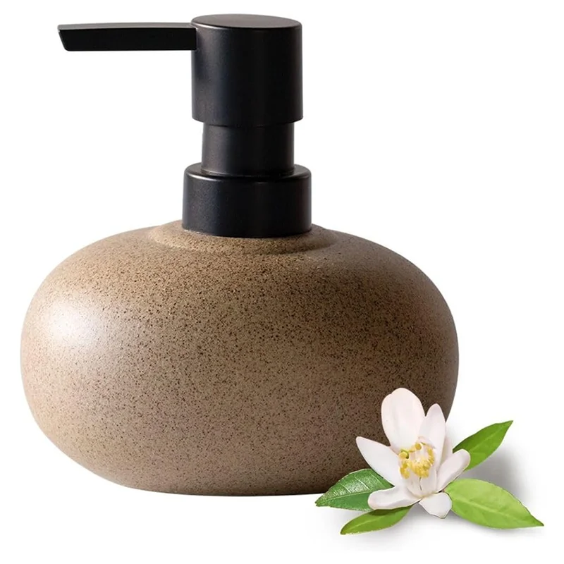 ABJO-لصابون اليد، شامبو وبلسم الصحافة زجاجة الحجر محكم خمر للحمام والمطبخ