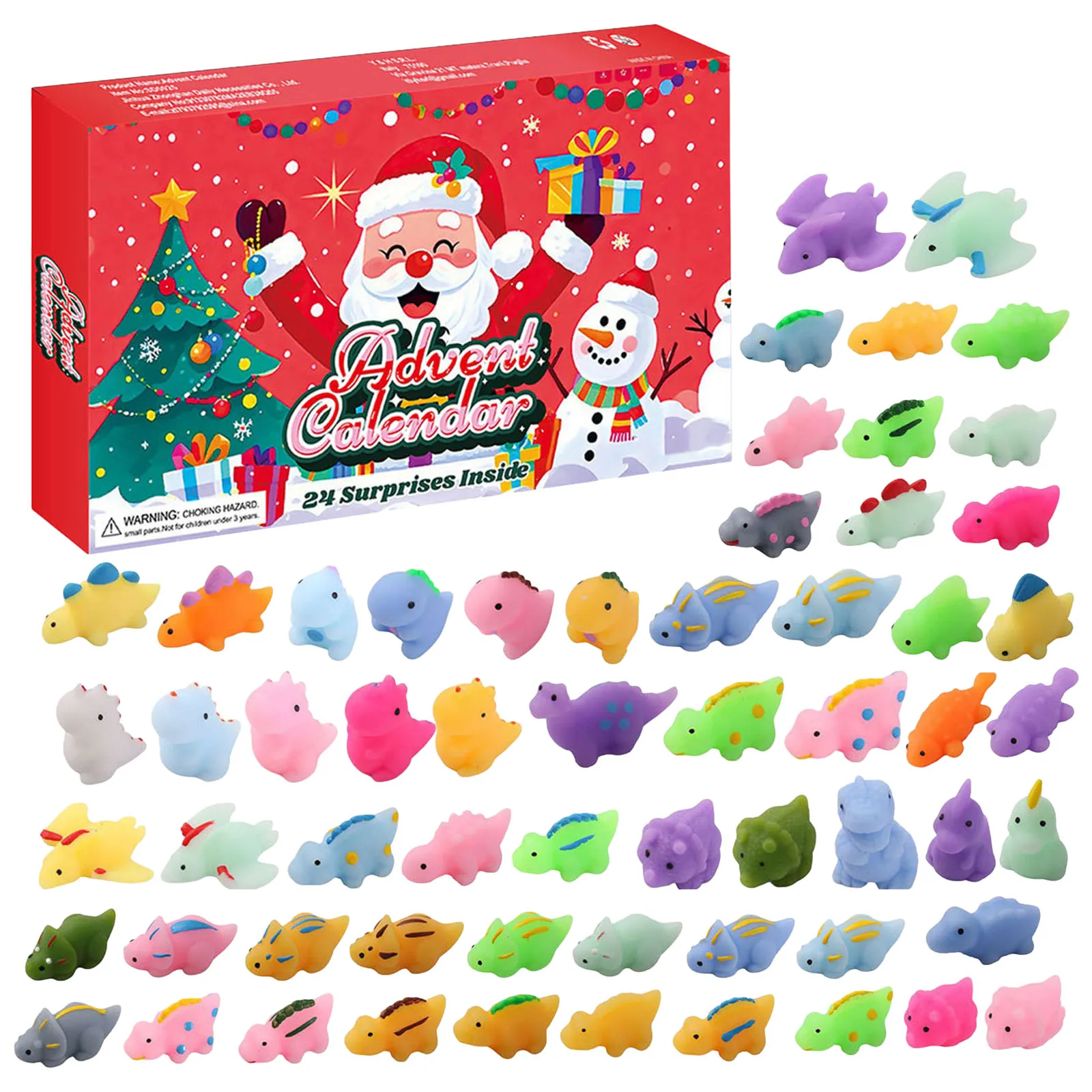 Timer for Kids Large Christmas Series Holebox Tear Off Box 24 Day Countdown Calendar To Halloween Christmas Countdown Bags