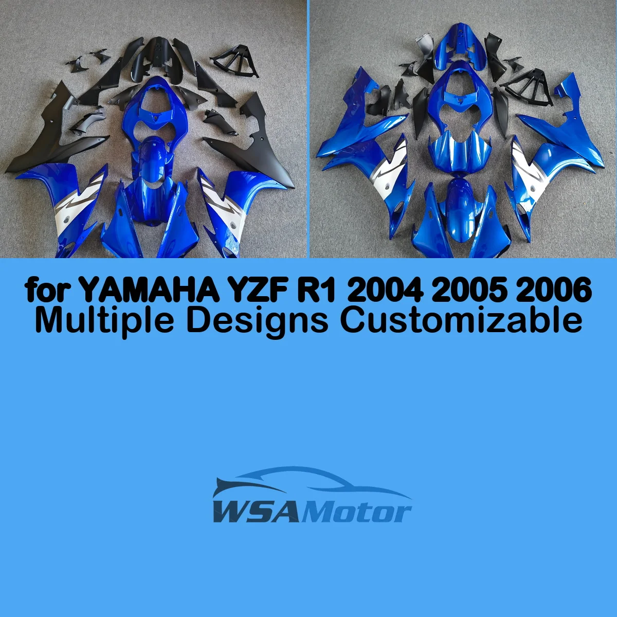 for YAMAHA for YZF for R1 2004 2005 2006 Aftermarket Injection Fairing Kit Motorcycle Bodywork Cowling ABS Plastics