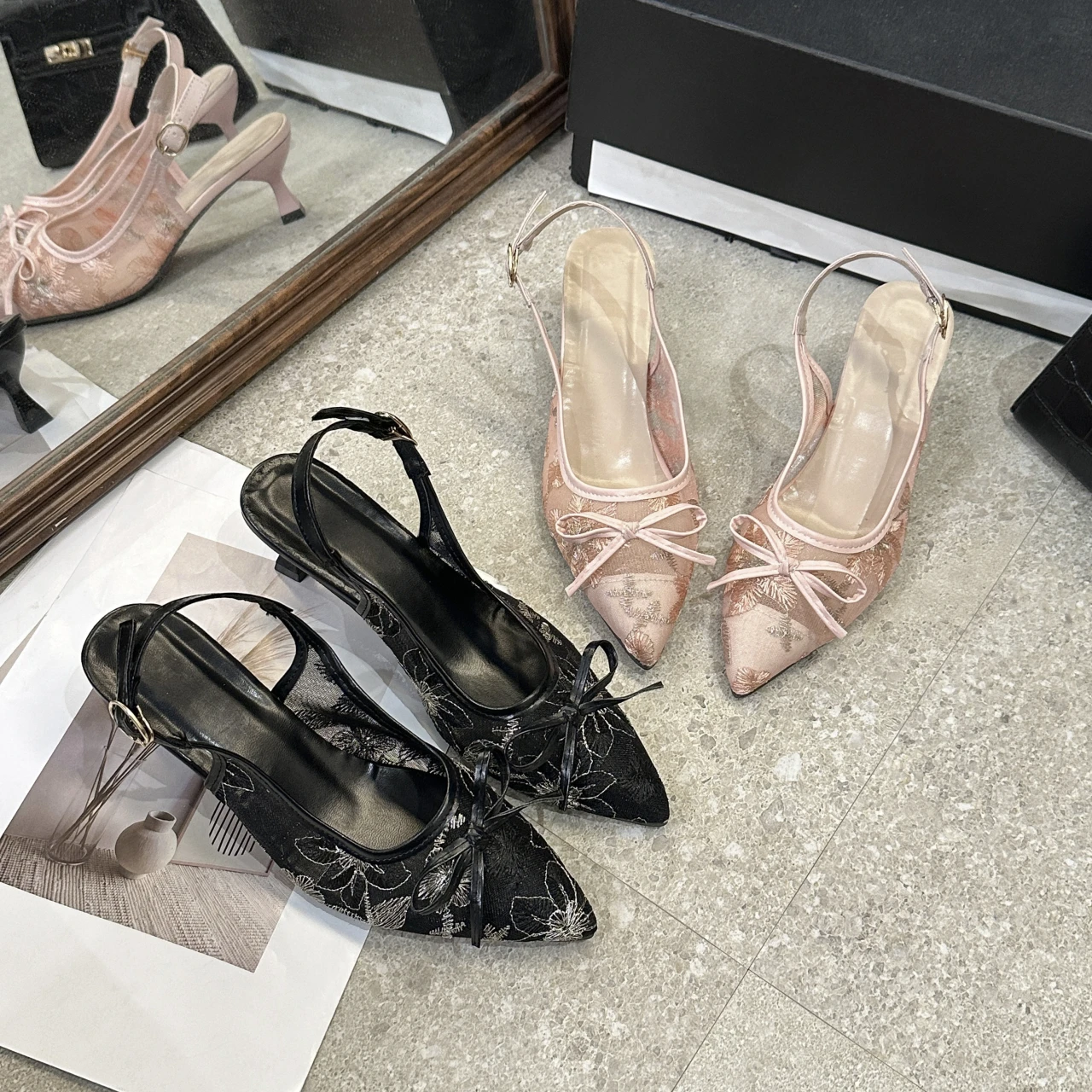 

2026 New Summer Glamorous High Heel Sandals Chic Baotou Stilettos Pointy Toe Fashion Parties Banquets Sandals
