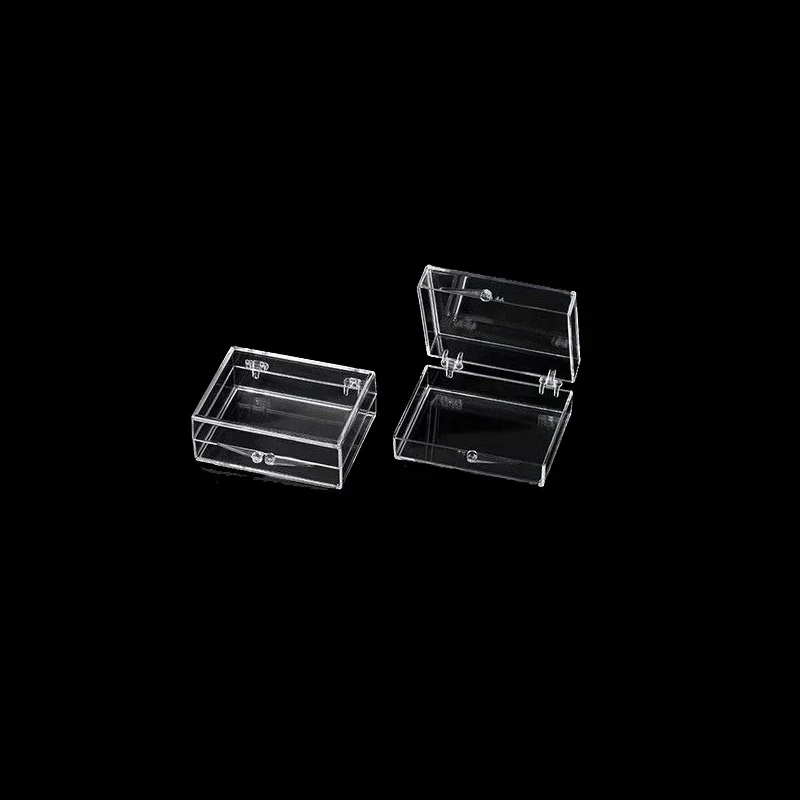 Transparent Bracele Stone Jewelry Organizer Box Badge Storage Cover Box DIY Card Case Home Accessory Container Beads Coin Box