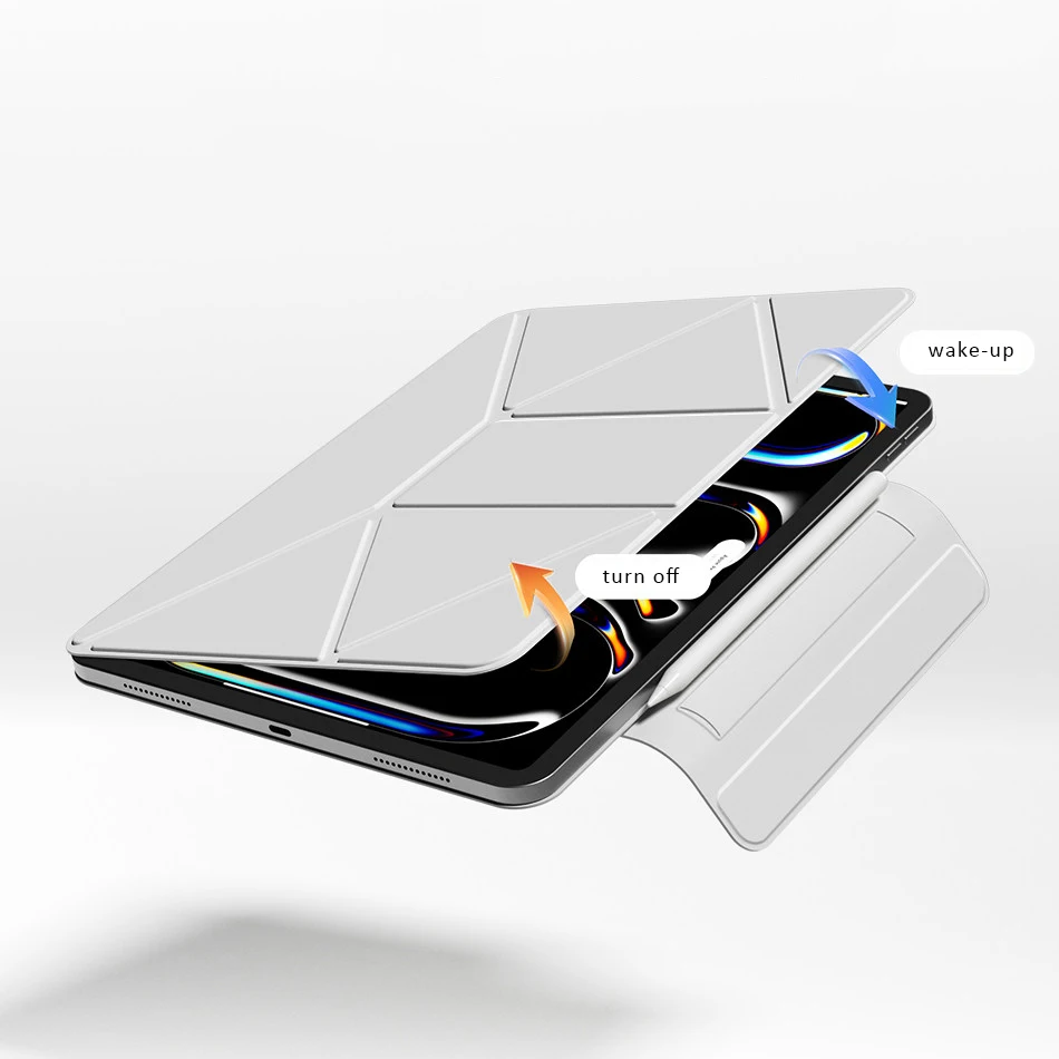 Dynamic Folio Case For iPad Pro 13 11 Case 2025 M5 M4 2026 Funda Case For iPad Air 13 11 Cover 11th/10 Gen Mini A17 6 Pro 12.9 view 6