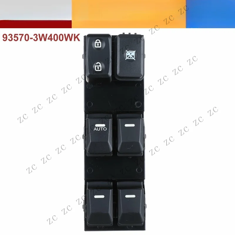 S+ 93570-3W400WK Main Power Window Switch Front  Left Side For KIA Sportage 2011-16